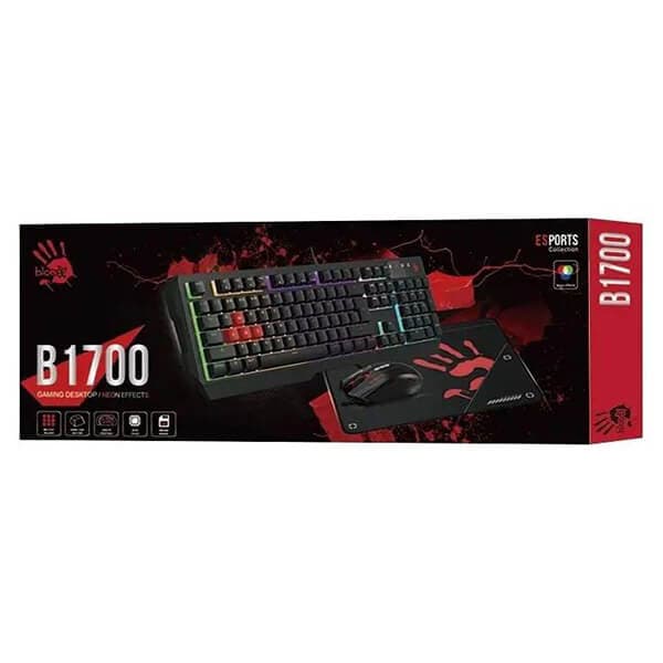 A4TECH BLOODY USB B1700 BLOODY BUNDLE SET KEYBOARD MOUSE MOUSPAD